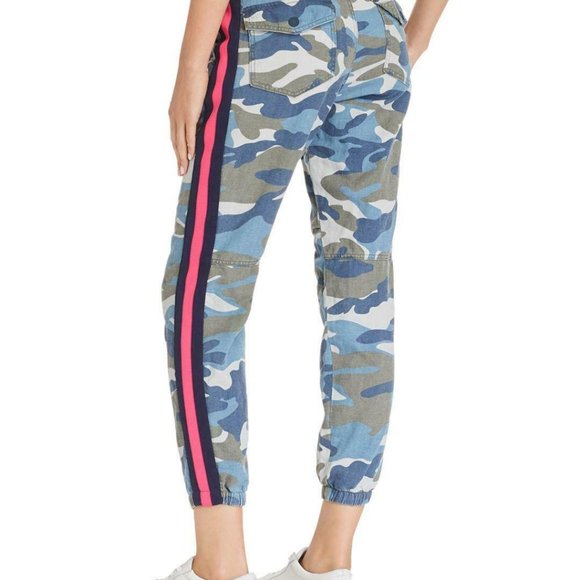 MOTHER Denim - Mother Uniform Side Stripe Jogger Jeans Pants Camo